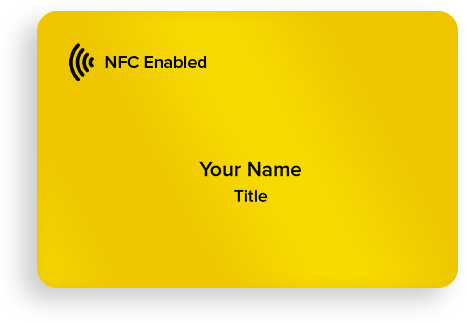 Yellow Digital Business Card
