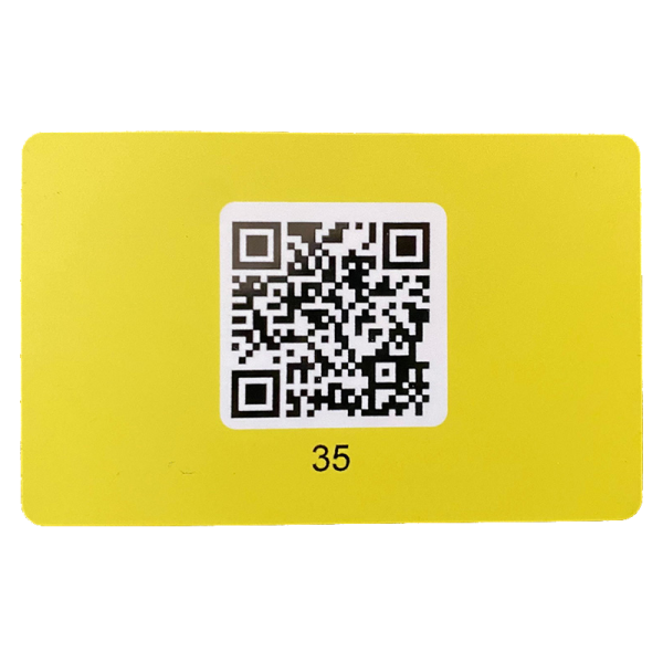 NFC Enabled Yellow Flexible Card