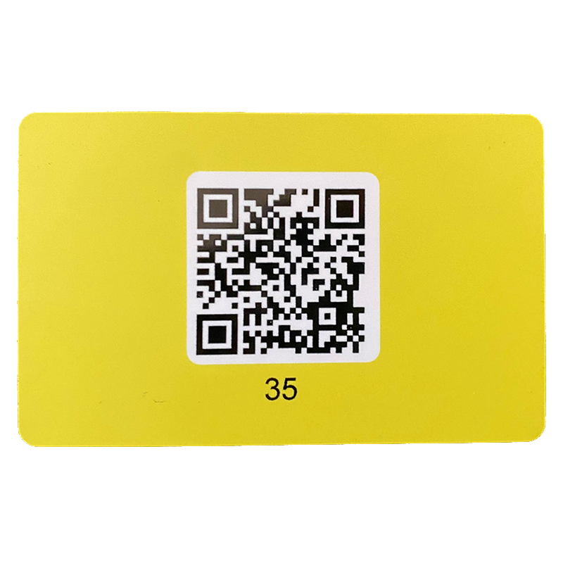 NFC Enabled Yellow Flexible Card