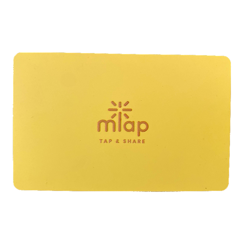 NFC Enabled Yellow Flexible Card